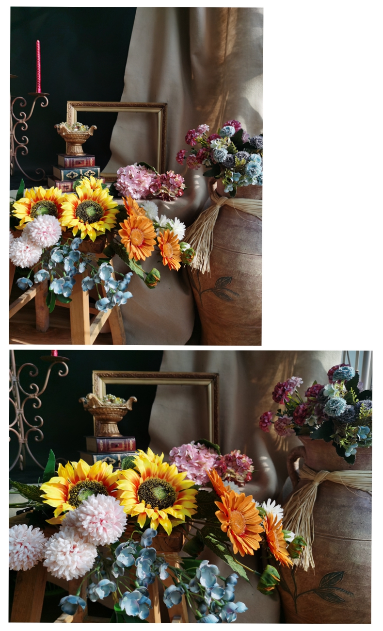 For wedding decor artificial flower  4 flower head ball chrysanthemum