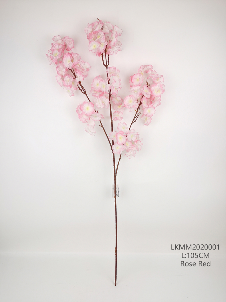 Home wedding decoration flower artificial silk sakura flower manufacturer simulation cherry blossom branches