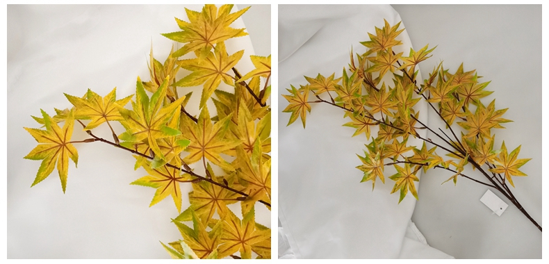 Artificial flower Autumn leaves plants branch simulation fall maple leaf stem for home decor