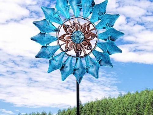 Outdoor Art in Motion: Decorating Your Garden with Sculptural 3D Metal Wind Spinners